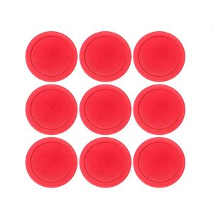 10Pcs/lot 82mm 63mm Air Table Hockey Pucks Red Table Mini Ice Hockey Disk Air Suspension Accessories Game Ball Sport Tools 240328