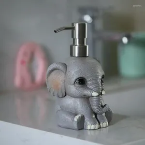 Dispensador de sabão líquido com design de elefante, dispensadores recarregáveis de banheiro, bomba de 14 onças, acessórios desinfetantes para as mãos