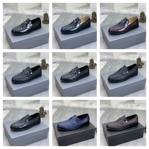 Italian Designer Men Shoes 2023 New Fashion Mature Man Oxford Leather Shoes Social Shoes Casual Business Pointed Toe Dress Driving Working Shoes Size 38-45