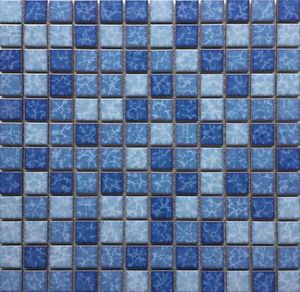 Керамическая глазурованная мозаика, фоновая стена, голубая вода, узор, бассейн, фарфор, кухня, балкон, ванная комната, пейзажная плитка
