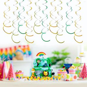 Party Decoration 36pcs Set 27 5 tum guld aluminiumfolie hängande virvel streamers dekorationer för födelsedag