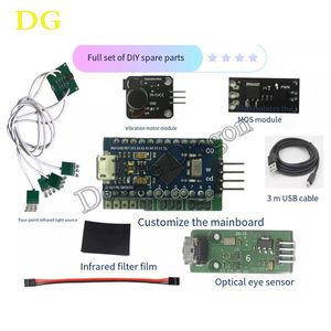 USB Light Gun Mainboard -satser med sensor 4 LED Infraröd positioneringsspel DIY -delar Nytt PC -speltillbehör