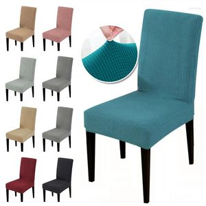 Chair Covers 34 Colors Polar Fleece Fabric Cover Stretch Slipcovers Seat For Restaurant Banquet El Home Dining Room