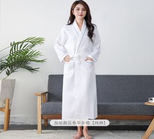 Autumn Waffle Cotton Sexy Robes Women High Quality El Kimono Dressing Gown Bastu Spa Home Bathrobes Women Robes8202322