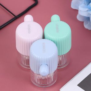 Kontakta linsrengörare Portable Manual Cleaning Cosmetic Contact Box Travel Contact Lens Case HL-830 Manual Rotary Cleaner