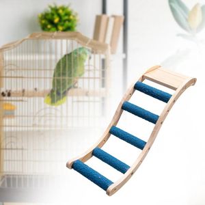 Other Bird Supplies Wooden Ladder Toy Small Animals Climbing For Cockatiels Hamster Rat