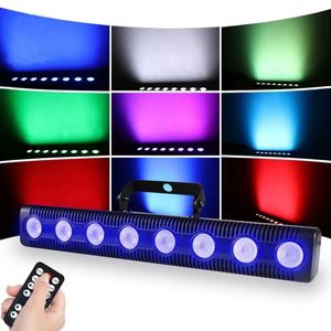 Alien 8 LED RGBW 4in1 DMX Duvar Yıkama Lambası DJ Disko Partisi Aşamalı Dans Barı Tatil Düğün Işık Etkisi Xmas Cadılar Bayramı Dekorasyon