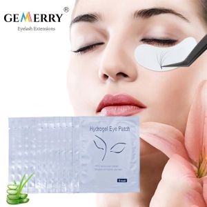 Borstar Hydrogel Eye Patch Under Eye Lash Pads för ögonfransar Förlängning av ympning Mask Makeup Tools Gel Lint Free Building Paper Patches