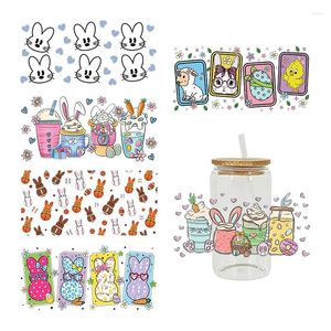 Window Stickers UV DTF Transfer Sticker Easter For The 16oz Libbey Glasses Wraps Bottles Cup D13783