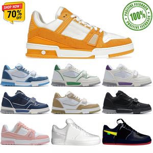 Designer New Lace Up moda Scarpe casual Scarpe da tavola casual da uomo e da donna all'aperto Arancione bianco Scarpe sportive resistenti all'usura misura 36-45