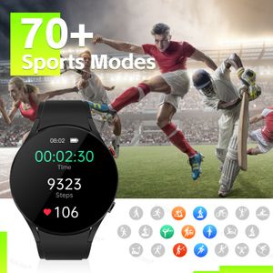 EIGIIS Smart Watch 1.32'' IPS Display Voice Calling 24H Health Monitor Custom Dial 70+ Sports Modes Men Smartwatch For Android
