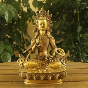 Dekorativa figurer Sju-tums brons Vajrasattva tantric Buddha Staty Vajradhara grossist