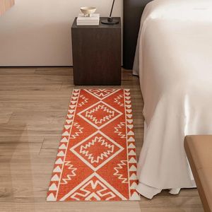 Carpets Morocco Printing Bedroom Rug Long Geometric Carpet Living Area Foot Pad Kids Room Doormat Aesthetic Home Office Warm Decor