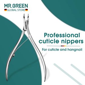 Kits Mr.green Cuticle Nippers Prego Manicure Tesoura Cuticle Clippers Trimmer Removedor de Pele Morta Pedicure Cortadores de Aço Inoxidável Ferramenta