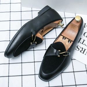 Casual Shoes Fashion Leather for Men Stor storlek 46 47 48 British Herr Loafers Party Office Club Zapatos Hombre