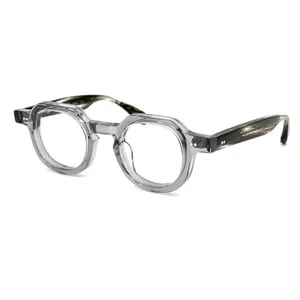 Tart edição especial óculos ópticos para homens mulheres retro designer moda folha quadro de acetato elasticidade detalhada estilo oval placa de lente de luz anti-azul com caixa