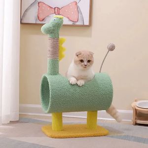 かわいい猫のスクラッサークライミングツリーハウスキャットフレームタワーボードおもちゃペット製品ペット家具240320のための猫のスクラッチポスト