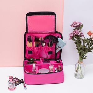 Korean Separated Cosmetic Bag Multifunctional Storage Bag Portable Travel Separated Wash Bag Cosmetic Storage Box