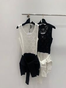 320 2024 밀라노 런웨이 드레스 봄 여름 짧은 소매 검은 브랜드 같은 스타일 여자 드레스 패션 고품질 shun