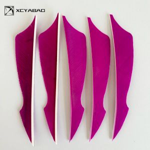 50pcs de 4 polegadas forma de penas arco e fleching yabao flechas de peru reais palhetas de penas para acessórios de seta de arco diy