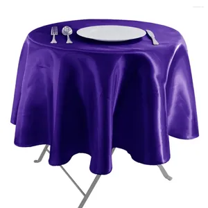 Toalha de mesa de poliéster El Home Banquet Cover Rodada 30 cores Toalha de mesa personalizada Nordic Dustproof e impermeável