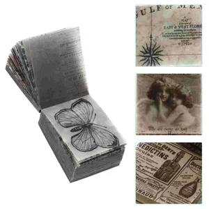 Garrafas de armazenamento material livro diy planejador decoração papel artesanato papéis scrapbook po para crianças