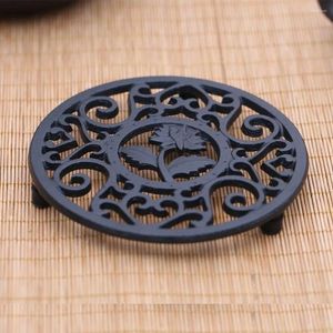 Tea Trays Sturdy Cteative Vintage Pattern Placemat Heat Resistant Non-slip Cooling Rack Pan Stand Pot Trivet Holder