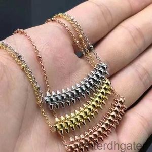 Top Luxury Fine Original 1to1 Designer Necklace for Women Carter Bullet Necklace Series with Advanced Sense Fashionable Personality Jewelry