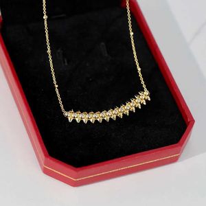 Fashion Classic Style Clash Series Pendant Necklace for Man Woman Willow Spike Gold Plated 18K Top Quality Jewelry Gift