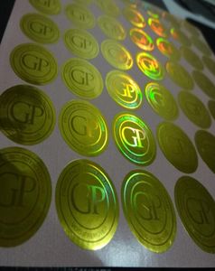 designCambio colore 3D La stampa sicura di etichette adesive personalizzate con ologramma può essere con numero seriale univoco e gratta via co2351047