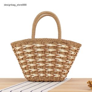 عشاء حزمة جديدة للبيع بالجملة الصيف الشعبية المحمولة العشب عالي السعة العشب Bag Bag Sen propealsile Seaside