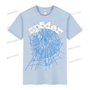 Erkek Tişört Korkusu Poloshirt Gömlek SP5der Örümcek 555 Kadın T-Shirt Moda Sokak Giyim Web Desen Yaz Sporları Giyim Tasarımcısı Üst Markalar 868