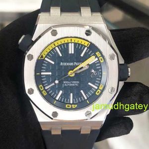 Minimalistisk AP Wristwatch Mens Watch Royal Oak Offshore Automatisk mekanisk precision Steel Date Watch 15710st.OO.A027CA.01 Komplett uppsättning
