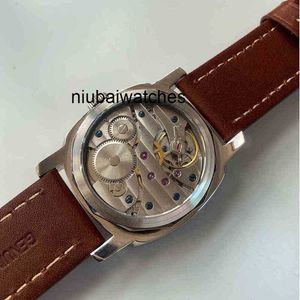 47 mm luksusowe zegarek Męskie mechaniczne 316L Stal nierdzewna wypolerowana biżuteria Manualna ręka Luminous Ręka skóra Z9n9