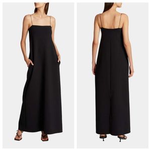 ROW style camisole dress for women in early spring 2024 new thin shoulder strap dress tall floor long skirt