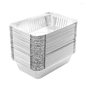 Tools 125Pcs Disposable BBQ Drip Pans Aluminum Foil Grease Recyclable Grill Catch Tray For Outdoor Supplies