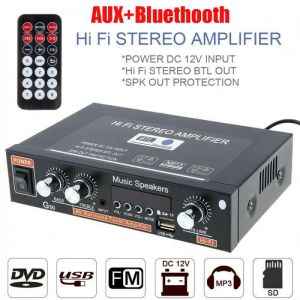 G30 Audio Amplifier 45wx2 Channel 2.0 Digital för hemmabil Kraftfull Bluetooth 5.0 HIFI STEREO SUBWOOF AMP Support USB TF FM AUX
