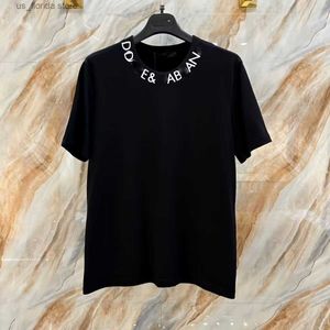 Men's T-Shirts Mens Female Designer of High Fabric Short Slved Quick Dry Anti-wrinkle Quality Neutral T-shirt 003 Y240402