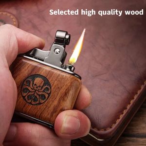 New Kerosene Windproof Metal Retro Vintage Unusual Cigar Portable Kitchen Outdoor Camping Barbecue Personalized Men's High Gifts