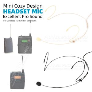 Sennheiser EW SK 100 300 500 EW100G3 EW100G2 BEIGE BLACK HEADWORN EARSET HEADSET MICROPHONE WIRELESS BODYPACK EARHOOK MIC