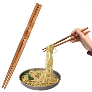 Bacchette da cucina Chop Sticks riutilizzabili e portatili Stoviglie cinesi fatte a mano in bambù giapponese in legno naturale Sushi