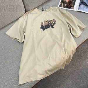 Homens camisetas Designer 2023 Novas Mulheres Camiseta High-End Camisa Verão Solto Fit Manga T-shirt Tee Casal Desgaste GWPT