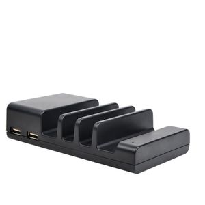 Multi-Port USB Charger Mobiltelefonstativ Desktop Creative Lazy Mobile Phone Charging Base Mini Small Four-Port