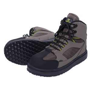 Mens Balıkçılık Wading Boots Nefes Yukarı Akım Ayaklar Açık Slip Anti-Slip Fly Fishing Kupalar Kauçuk Sole Boot 240402