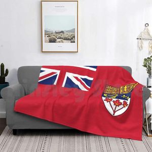 Koce Kanada Czerwona Flaga Ensign Vintage Canadian Symbol HD Wysokiej jakości sklep internetowy Ket do sofy podróżny