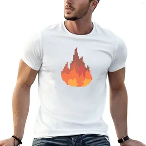 Herren-Poloshirts Sapnap Fire Pixel Art T-Shirt Blacks Blanks Trainings-Shirts für Männer