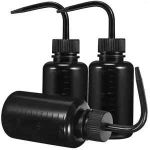 Storage Bottles 3 Pcs Squeeze 150ml Empty Plastic Washing Black Lash For Oil Watering Small Container Indoor Plants