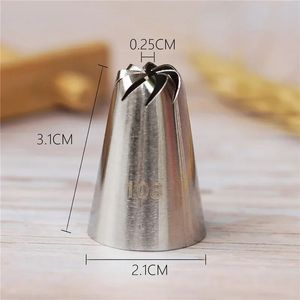 2024 Russian Drop Rose Icing Piping Nozzles Stainless Steel Flower Mouth Cream Pastry Tips Nozzles Bag Cake Decorating tools for Russian for