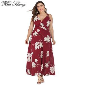 Vestidos sexy urbanos 5xl 6xl plus size verão vestido de praia das mulheres com decote em v sem alças flor boêmio vestido frisado sem costas sexy vestido longo y240402