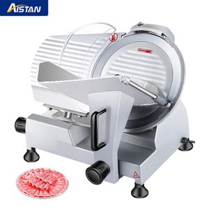 Máquina semiautomática de corte de carne congelada HBS250A, queijo, presunto, linguiça, bacon, rolo de carne de carneiro, máquina cortadora de carne congelada, fatiador de flocos